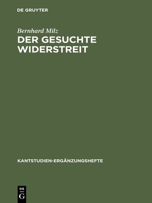 cover image of Der gesuchte Widerstreit